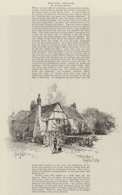 ミルトンズコテージアットチャルフォントセントジャイルズ 作： Herbert Railton